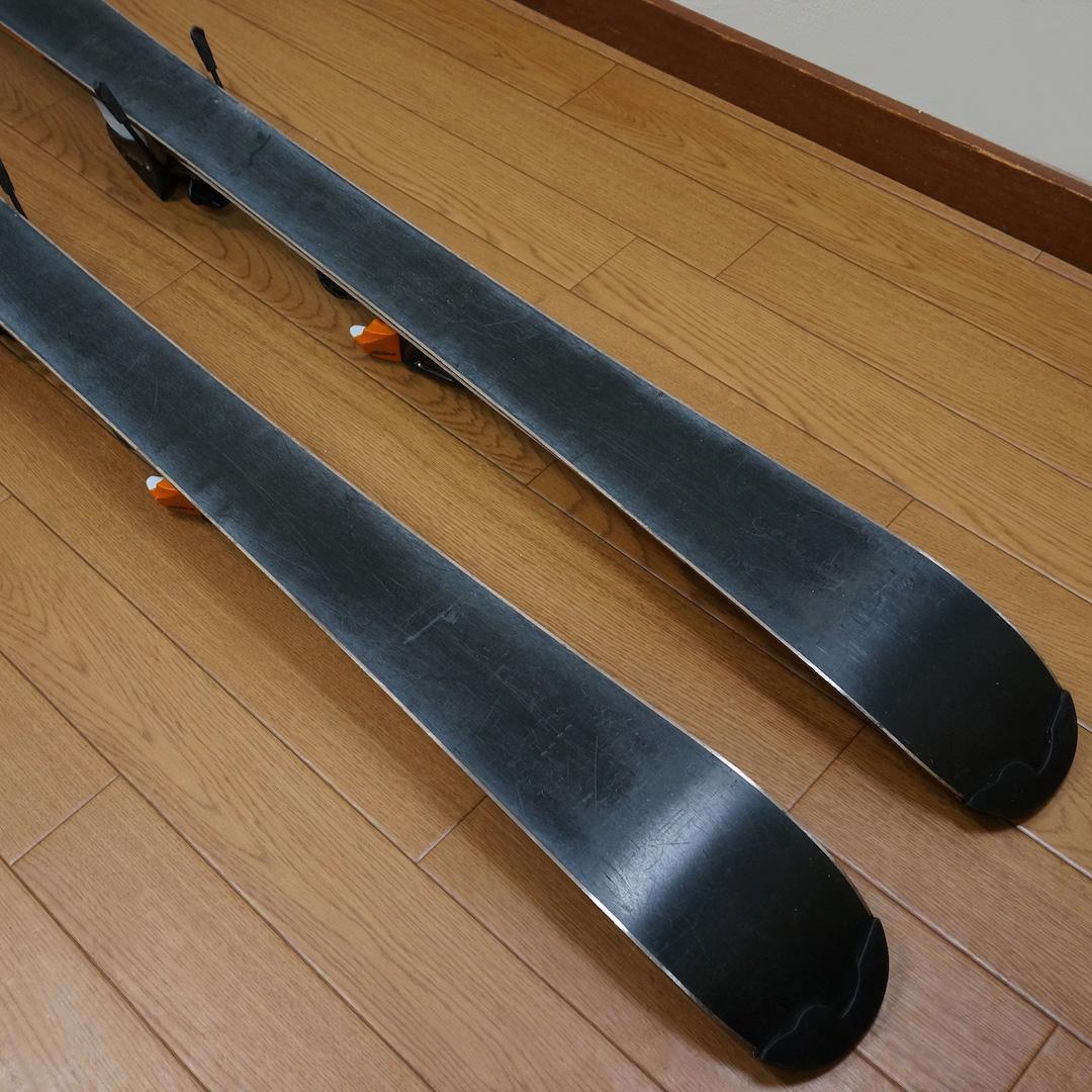 メンテ済 120cm 靴22cm ROSSIGNOL カービングスキーセット