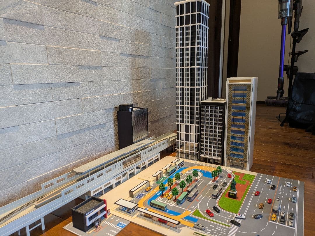 Nゲージ　自作ストラクチャー　マンション