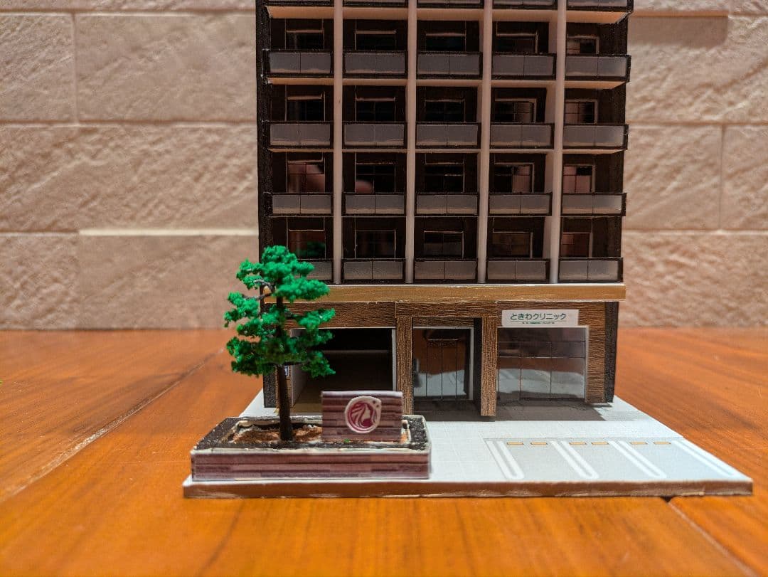 Nゲージ　自作ストラクチャー　マンション