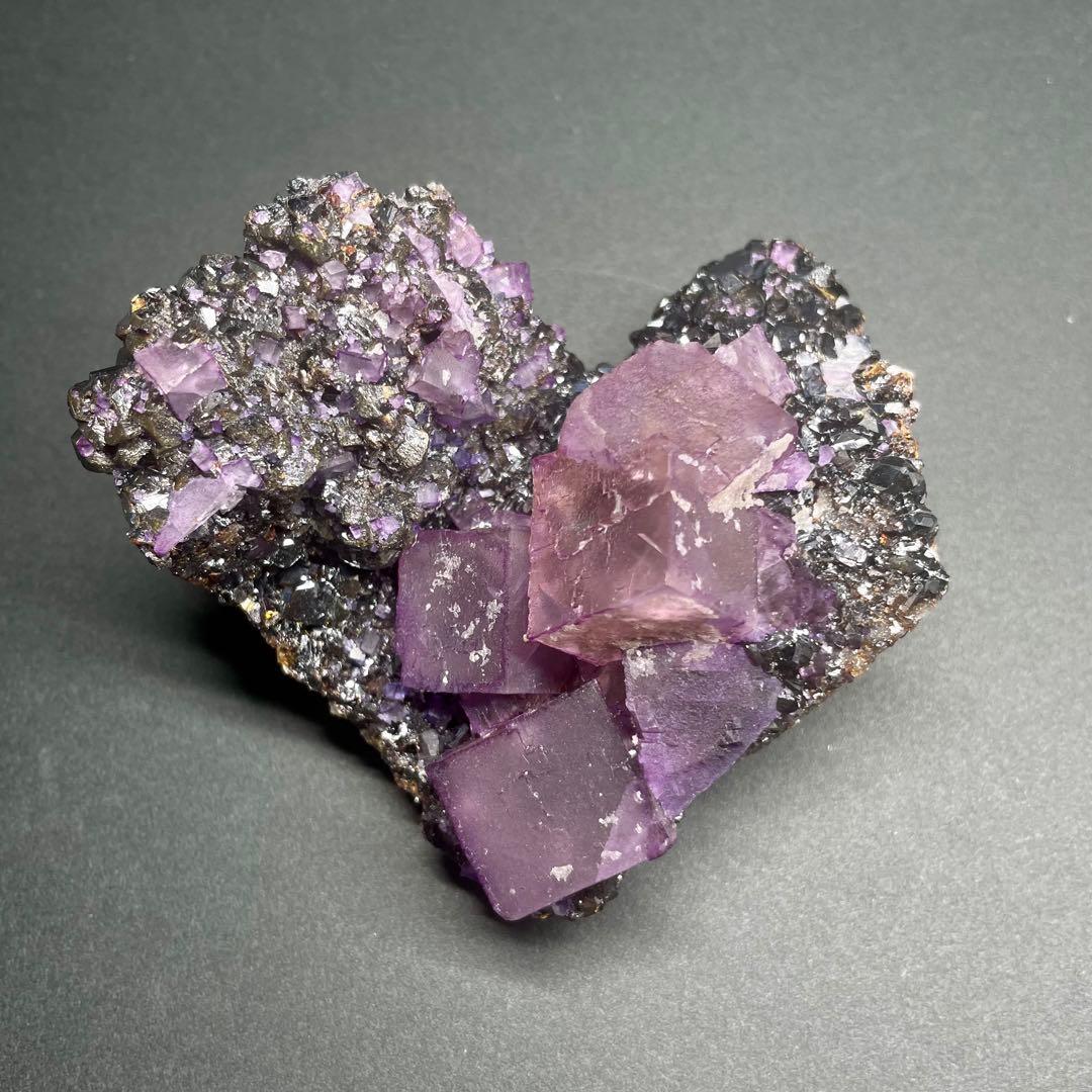 アメリカ イリノイ産 フローライト 蛍石 鉱物標本 原石