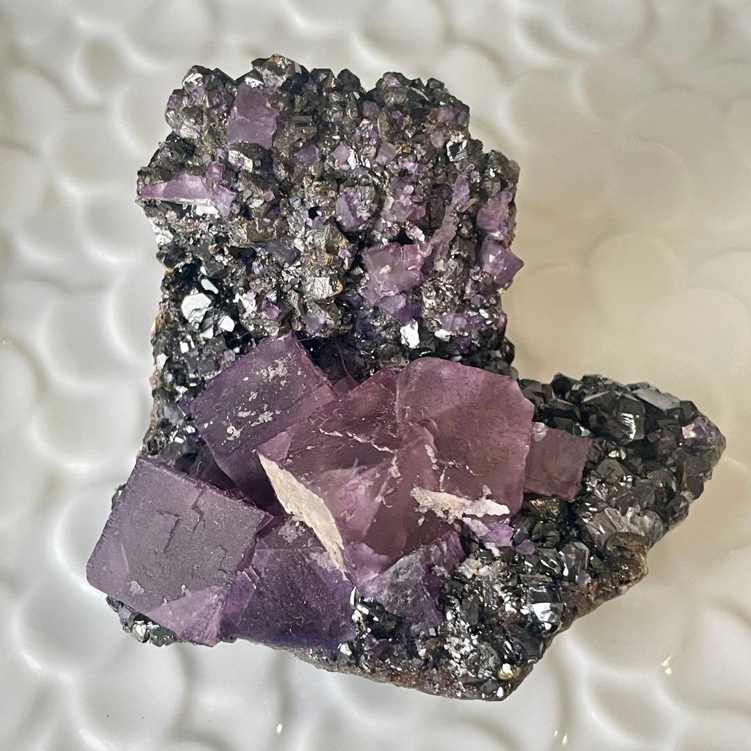 アメリカ イリノイ産 フローライト 蛍石 鉱物標本 原石