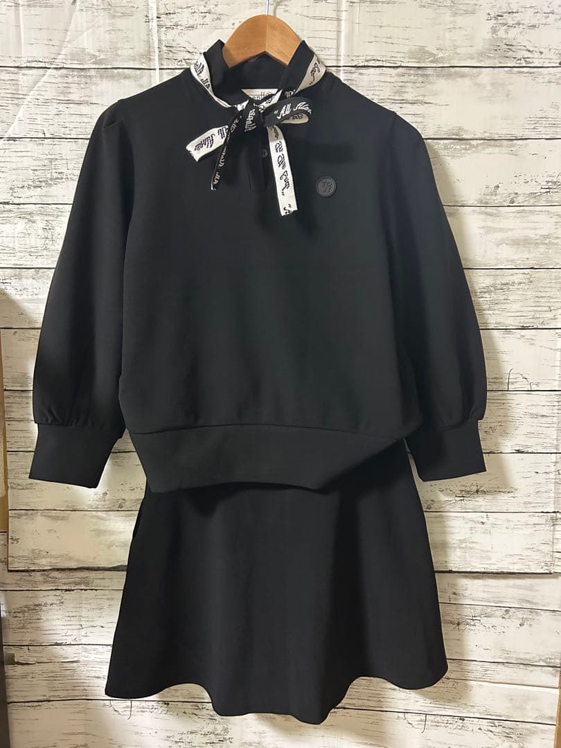 レディースゴルフウェア　セットアップ　L／Mサイズ　黒