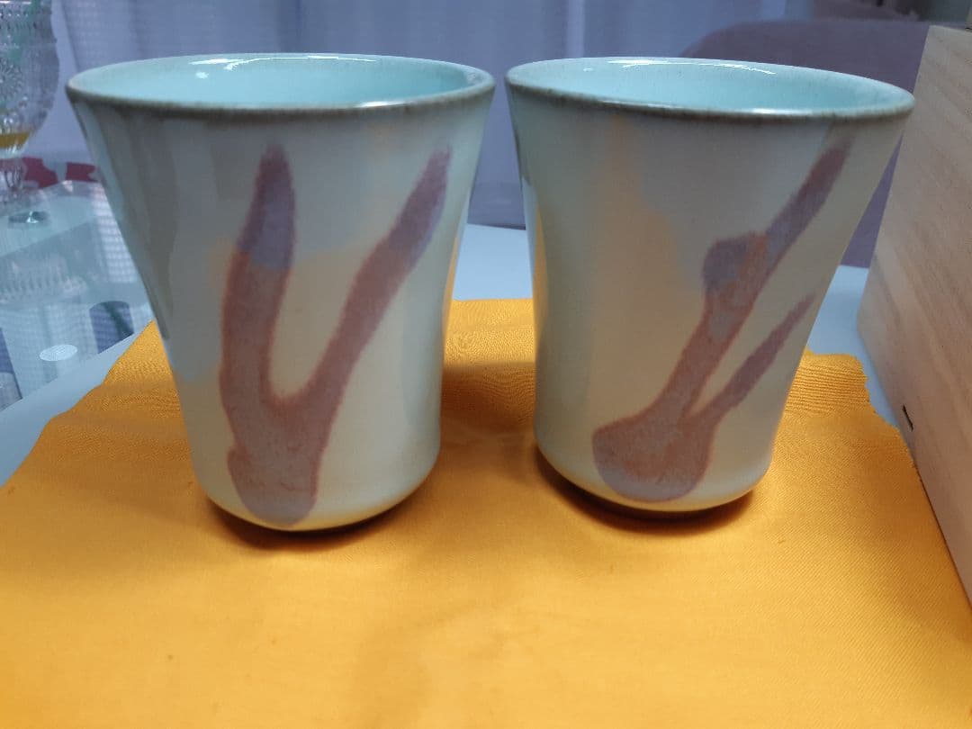 新品未使用福島善三カップ2個セット 木箱付き