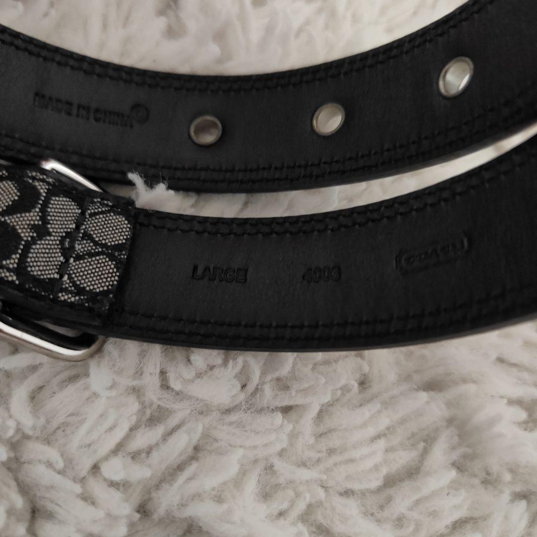 新品　COACH　コーチ 犬　首輪　レザー　中型犬　大型犬　L　シグネチャー