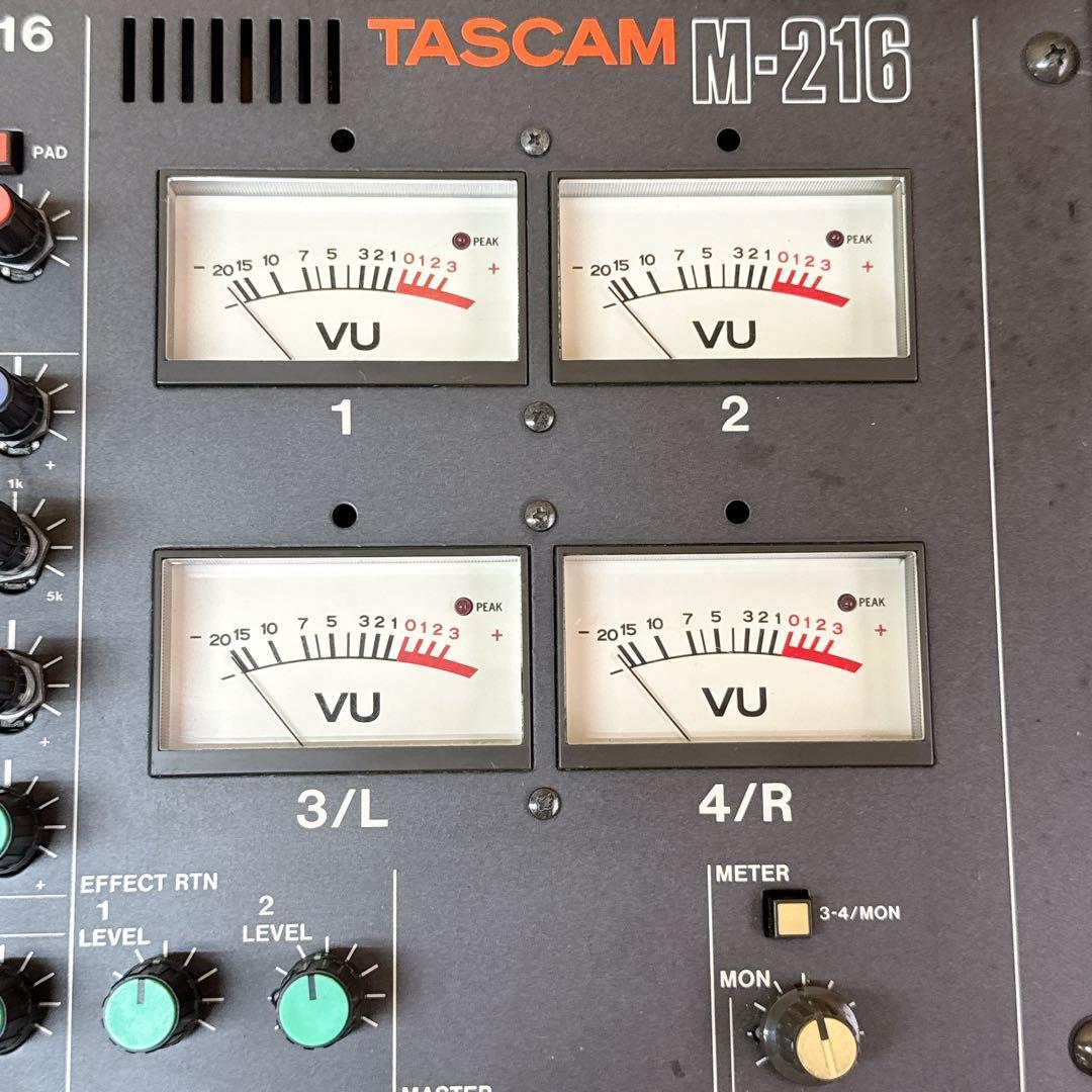TASCAM M-216 アナログミキサー 16ch ビンテージ タスカム