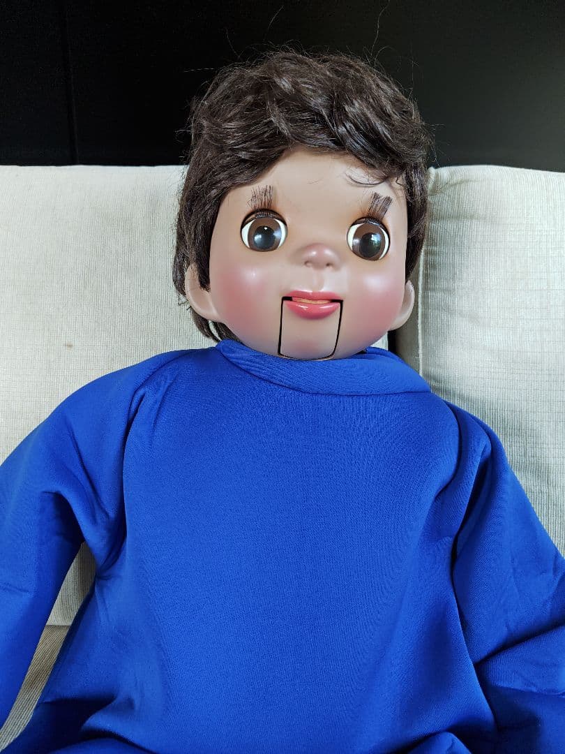 あすなろ腹話術人形男の子と女の子のかつら付き