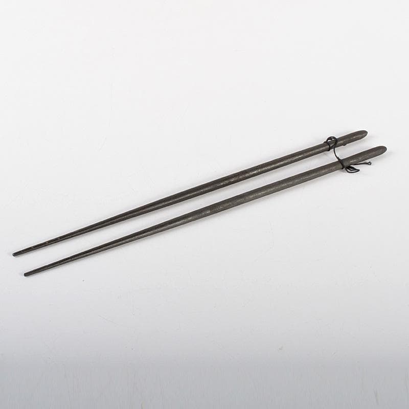 明珍火箸　五十二代　明珍宗理作　火箸　共箱　C　6653