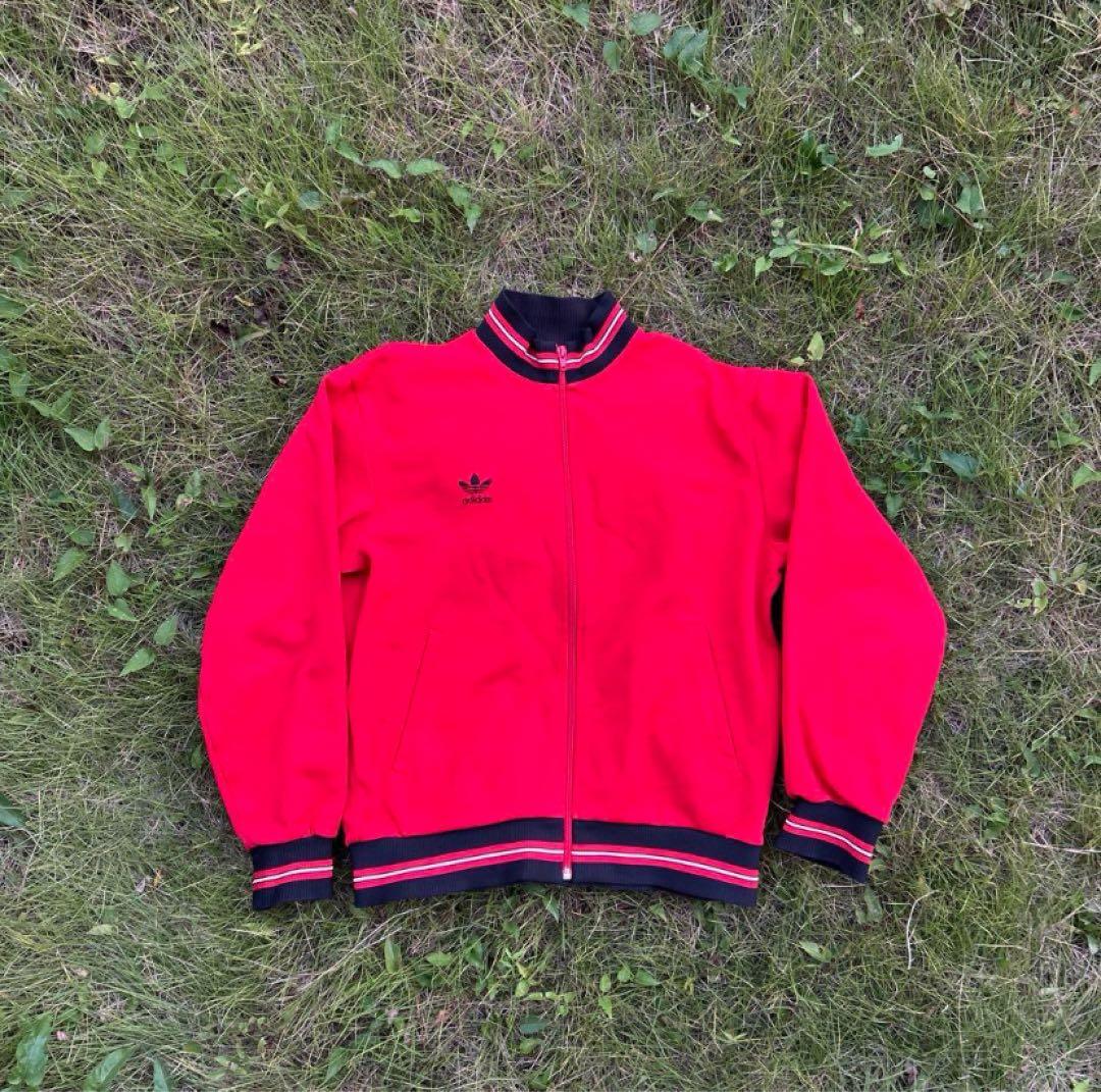 adidas 赤 ジャケット 80s