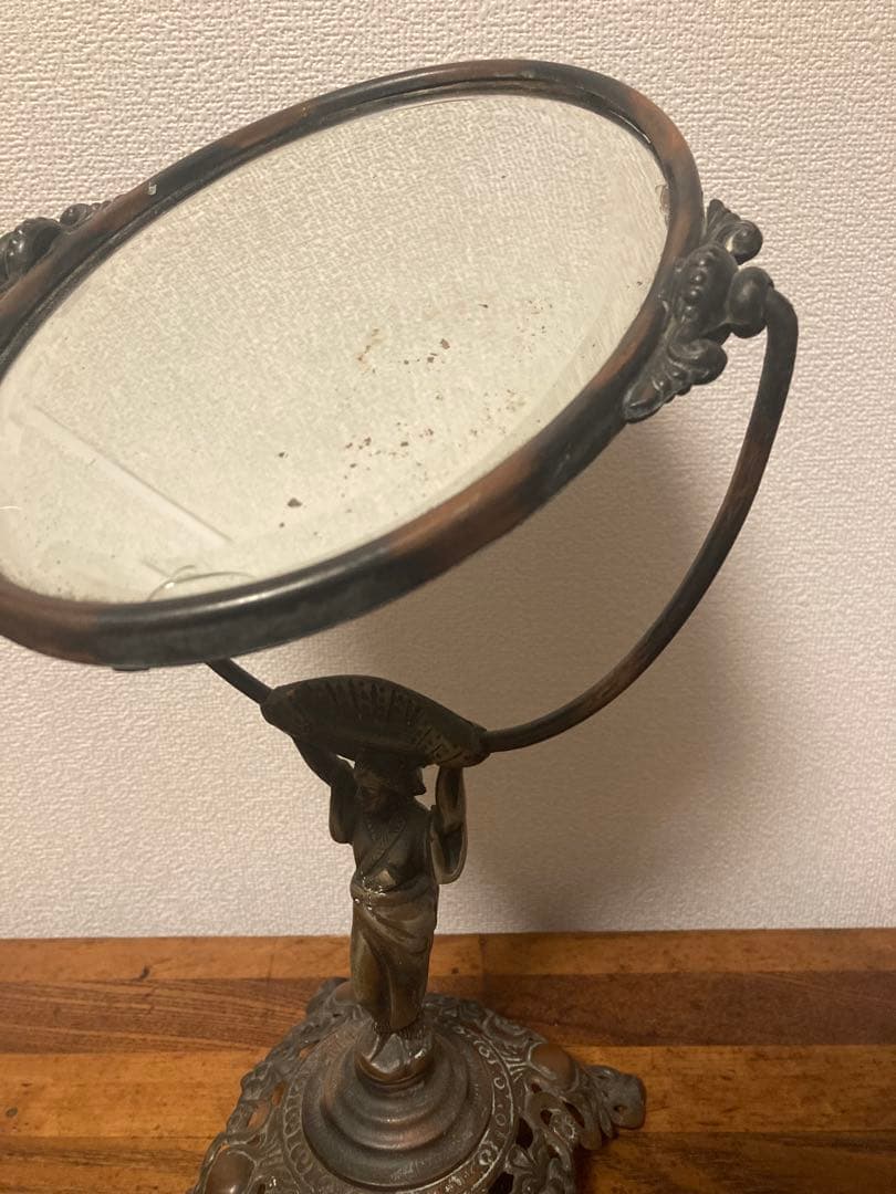 10s-20s antique ジャパンカラー 鏡　アンティーク