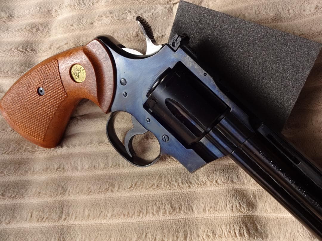 タナカ コルトパイソン スチールフィニッシュ ガスリボルバー ASGK検定品