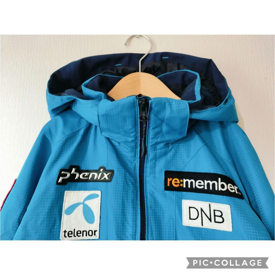 【美品】PHENIX アルペンモデル スキーウェア 150 男の子 青黒 上下