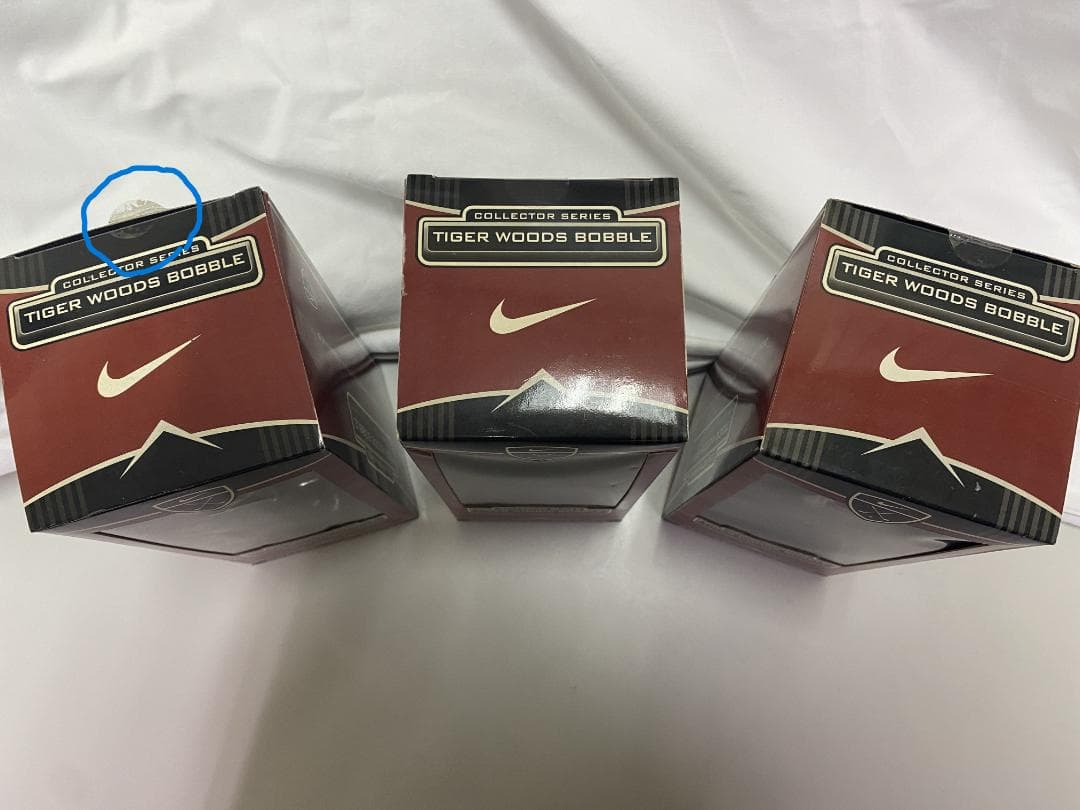 【激レア】未使用！ タイガー・ウッズ　ボブルヘッド　フィギュア　完全３体セット