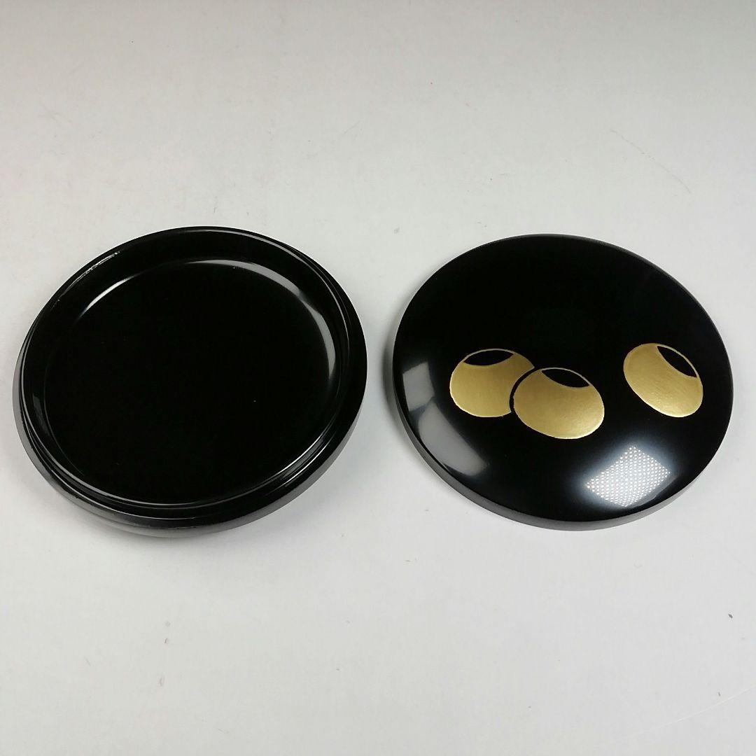 Ｗ９３　香合　『つぼつぼ蒔絵』『塗師　伊藤表正 作』　共箱　茶道具