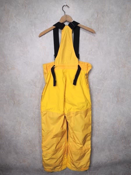 ノースフェイス サスペンダー付きスノーパンツ◆スキー/スノボー/メンズM/黄色