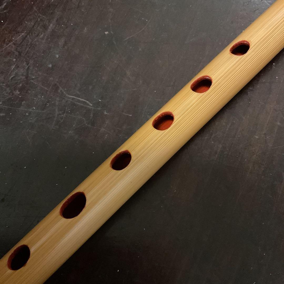 篠笛 小倉楽器店 㐂月 喜月 民謡の笛 藤 天地巻 竹 黒檀 七穴