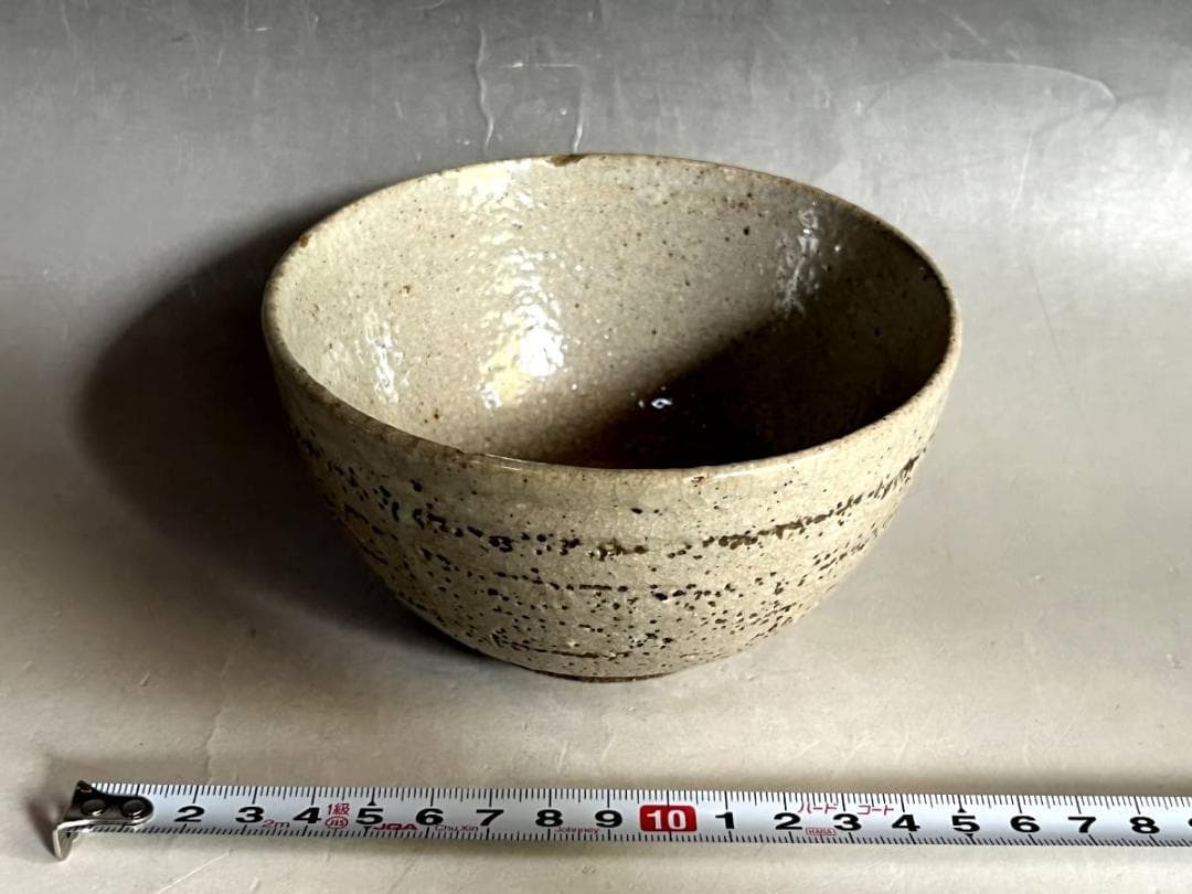 茶碗■古い楽茶碗 鼠釉 お茶道具 抹茶碗 古京焼 古美術 時代物 骨董品■