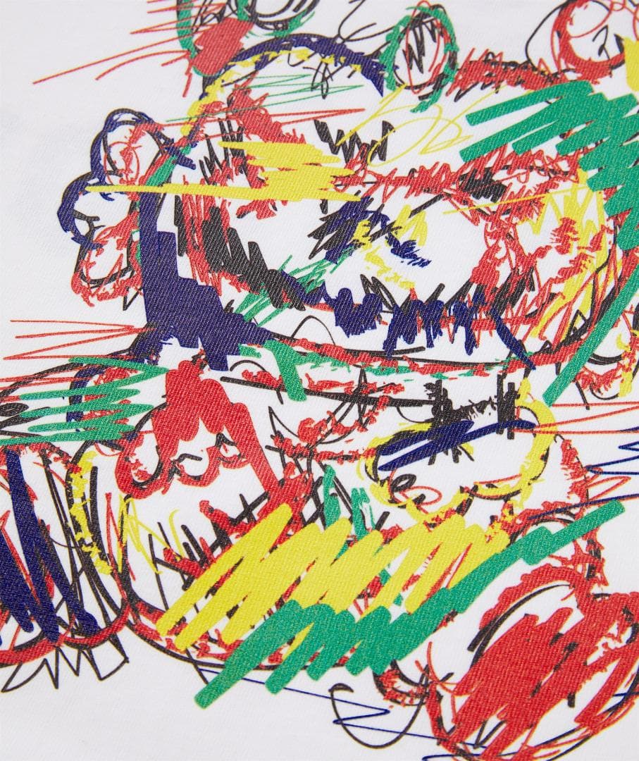 新品☆ダンスウィズドラゴン ちびドラ レインボー Tシャツ☆ホワイト☆XLサイズ