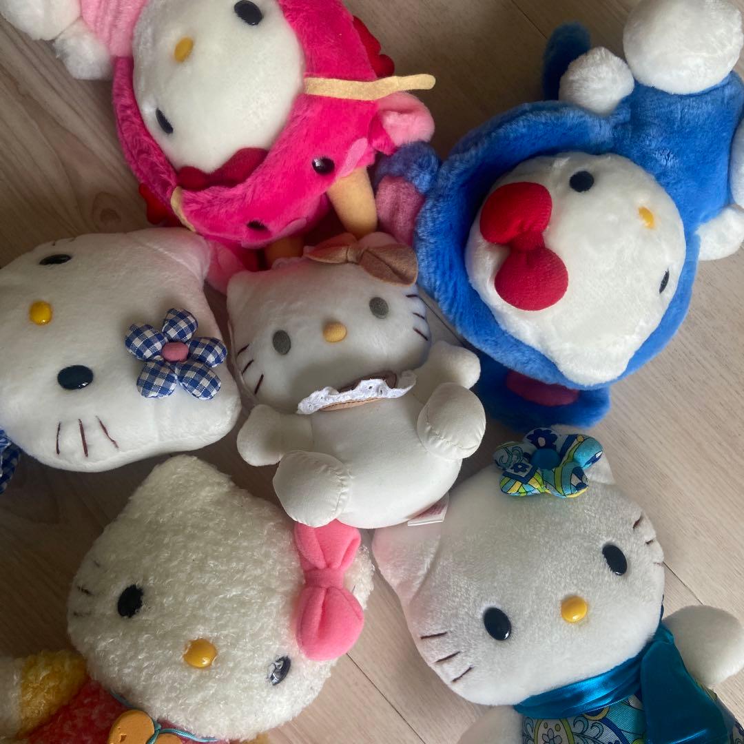 サンリオ　ハローキティぬいぐるみ 6体セット　平成レトロ　当時物　マスコットレア
