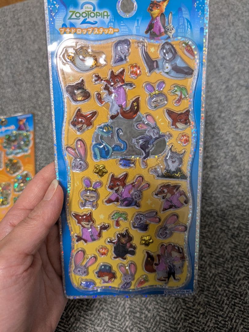 【正規品】ズートピア2 プチドロップ、ウォーターシール 4枚セット