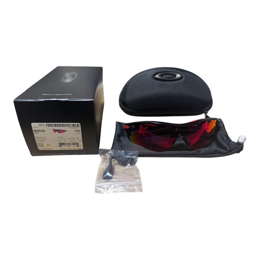 （極美品）Oakley スポーツサングラス レッドレンズ