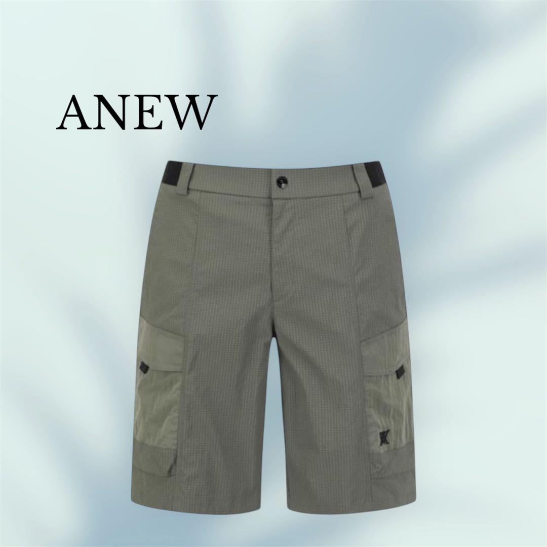 新品⭐️タグ付き ⭐️Lサイズ ANEW メンズ ショートパンツ カーキセットアップ