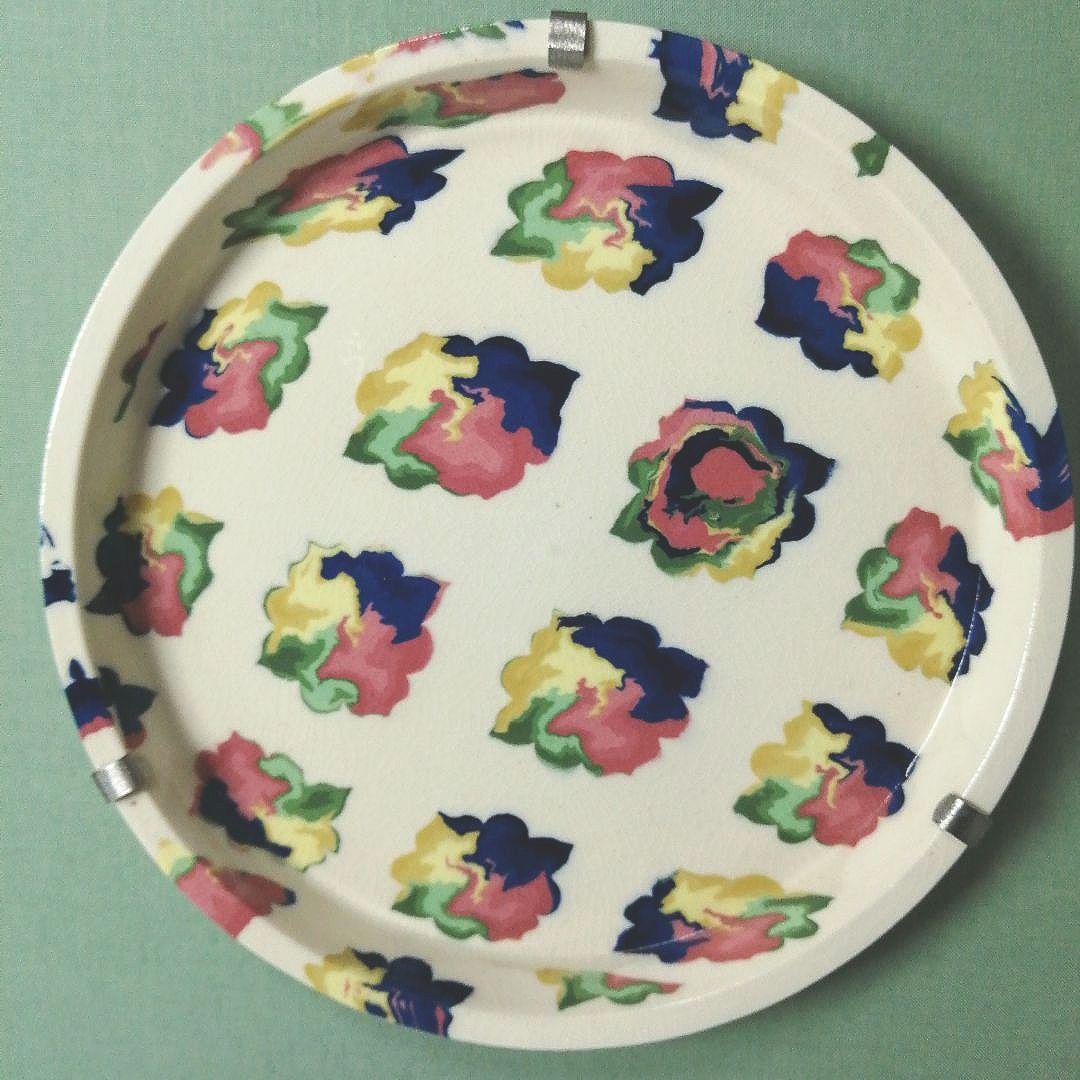 人間国宝　松井康成　萃瓷練上　華雲文皿　額装　飾皿　すいじ練上皿　骨董