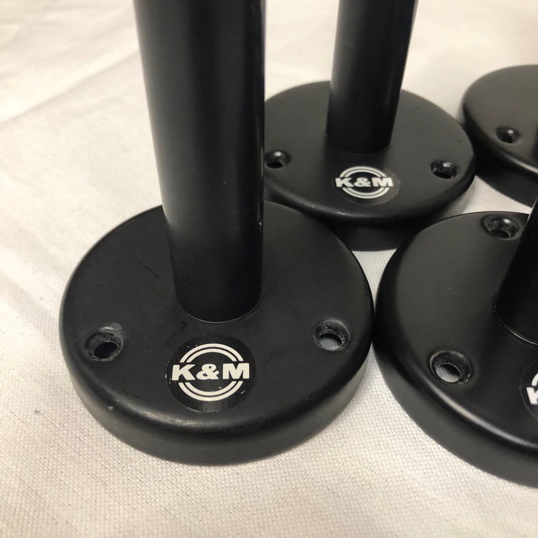 送料込★美品★K&M グースネック ベース22110 6本 マイクスタンド