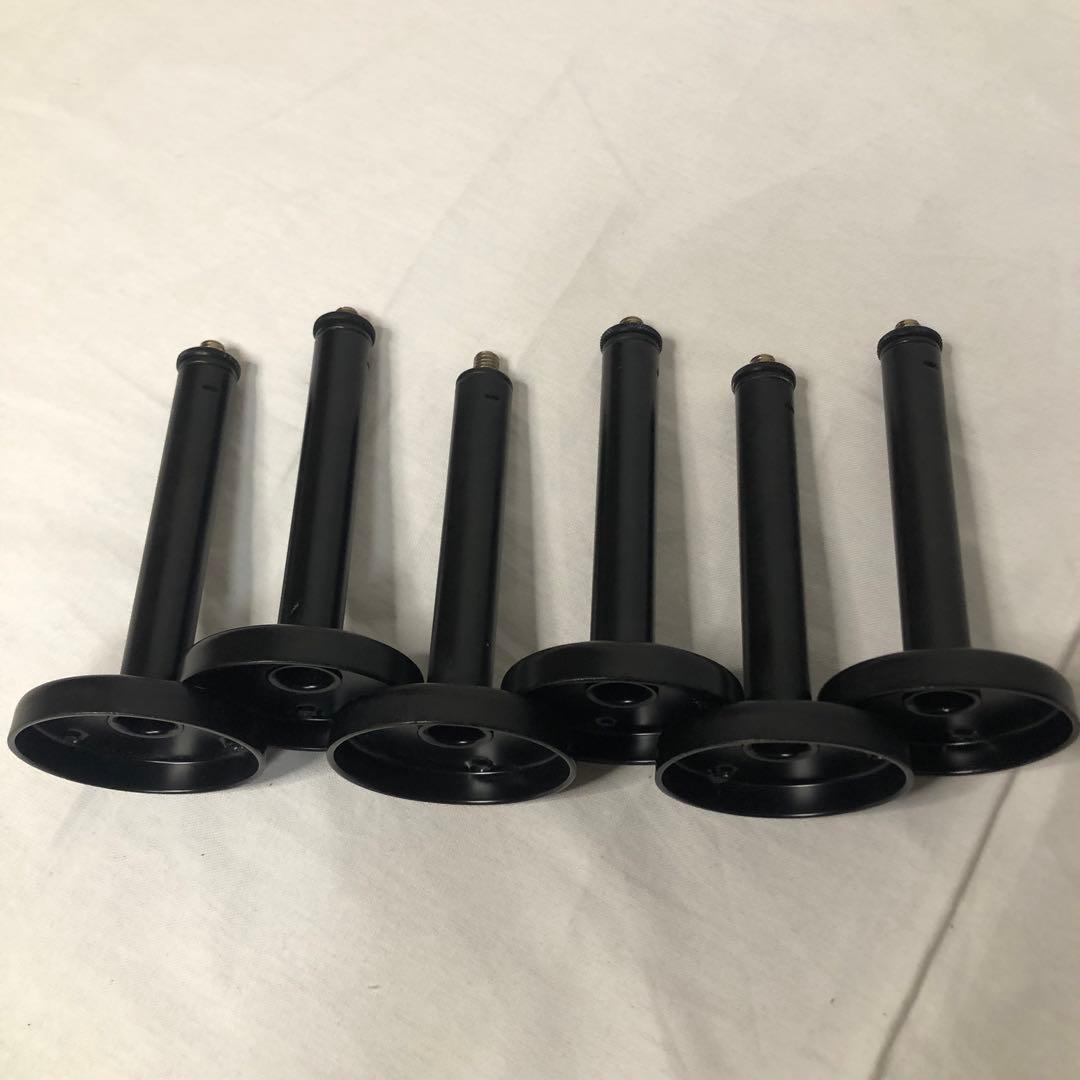 送料込★美品★K&M グースネック ベース22110 6本 マイクスタンド