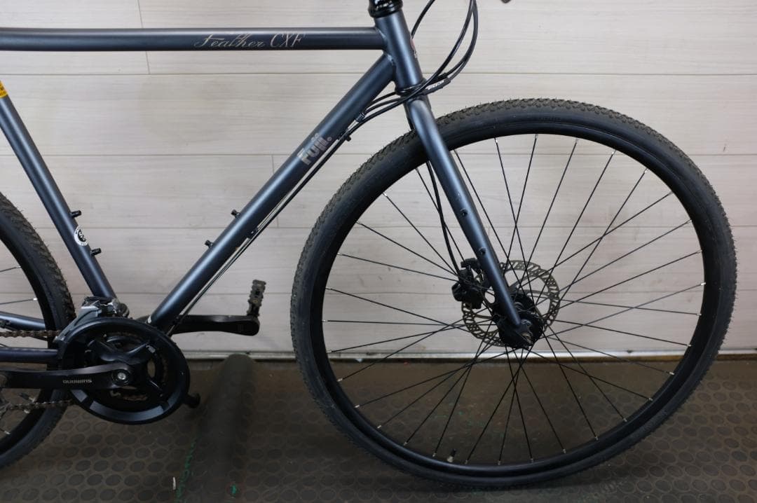 ★良品Fuji FEATHER　CXF クロモリ 16速 540mm クロス