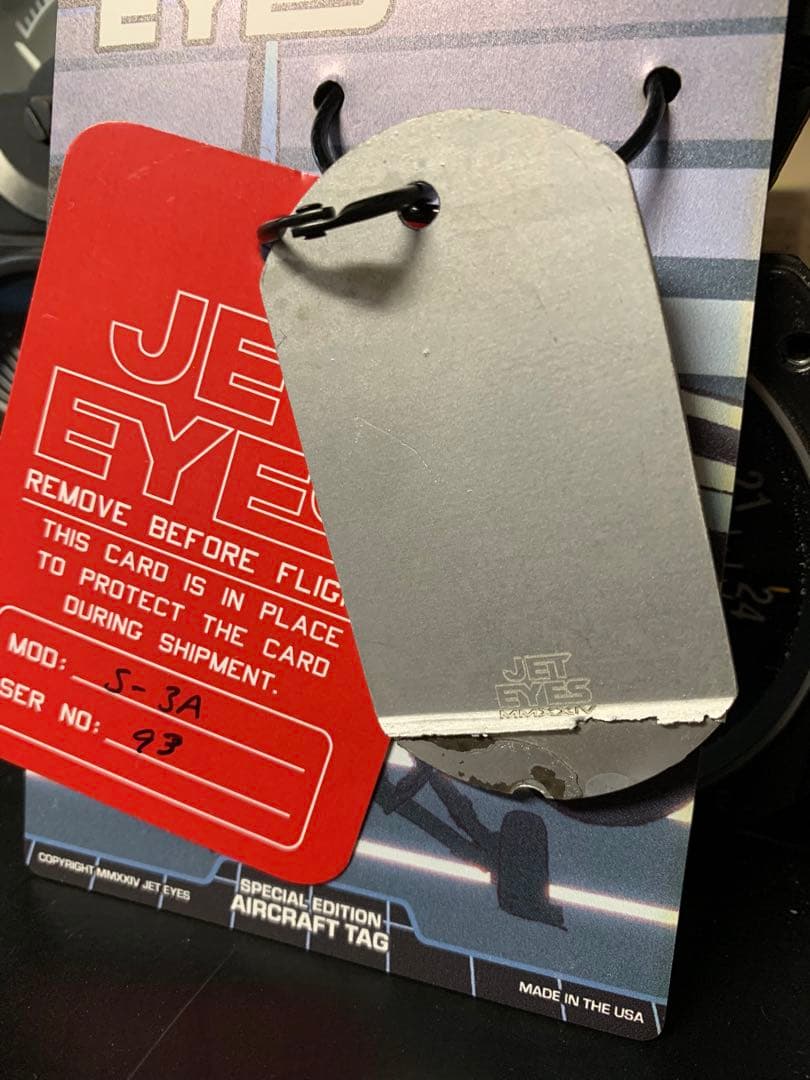 米海軍 対潜哨戒機 S-3 ヴァイキング タグ キーホルダー JETEYES