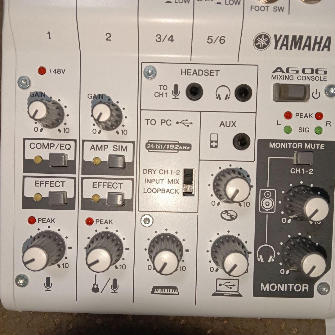 ヤマハ ミキシングコンソール AG 06 ミキサー YAMAHA