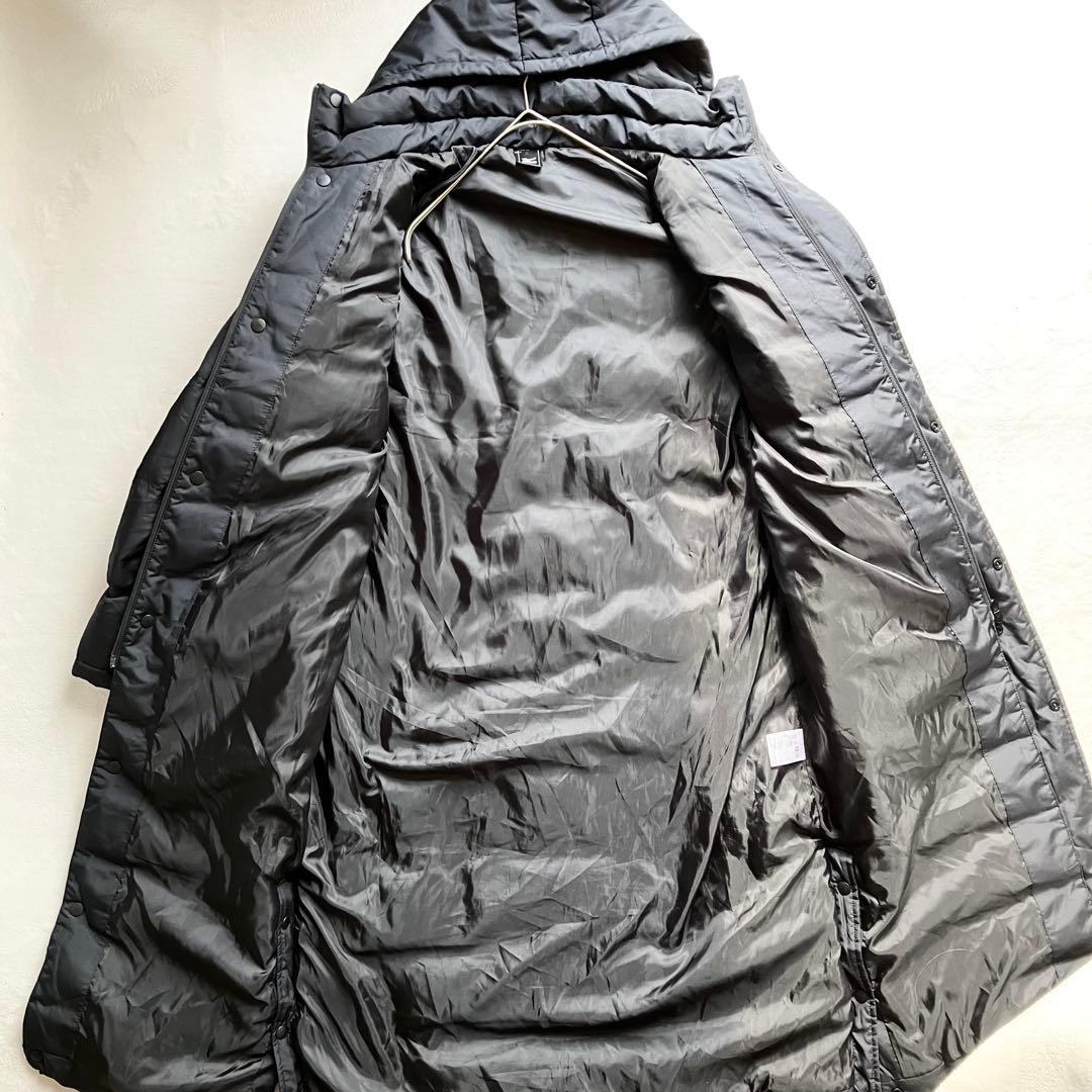 【美品】mizno ミズノ ベンチコート ダウン 袖リブ ブラック 黒 L