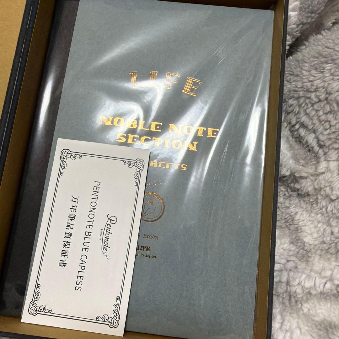 Pentonote Blue Capless 万年筆 限定版ノート付き
