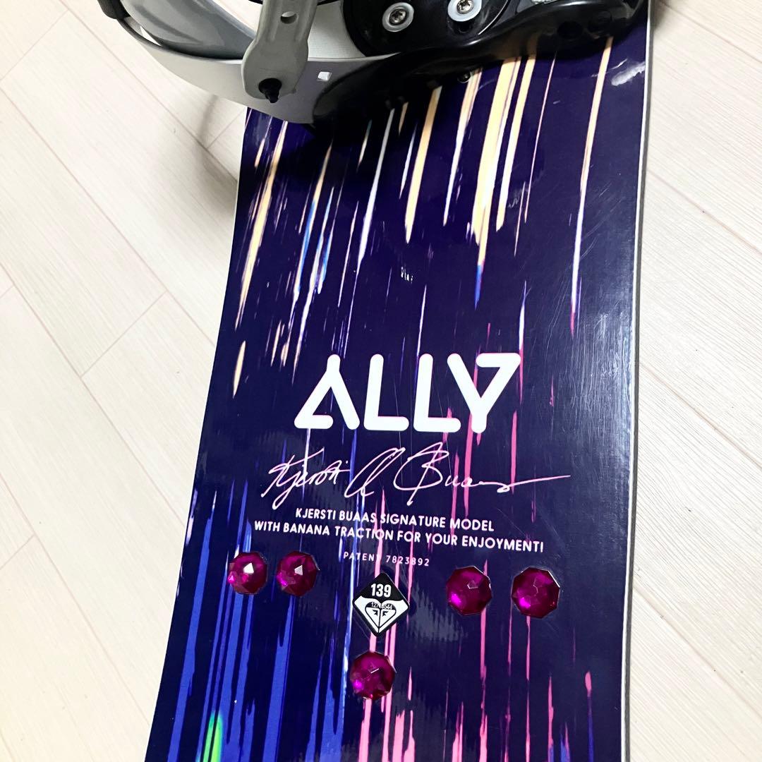 バック付/ROXY ALLY ロキシー スノーボード ロッカーボードセット139