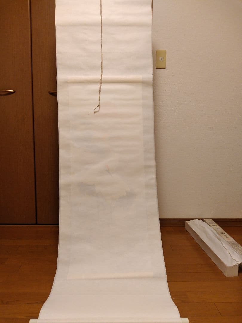 鶴泉　掛け軸　松上鶴