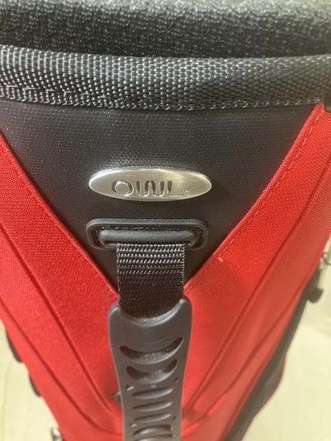 の*ん様 【美品】OWLI キャディバッグ 9型 軽量モデル レッド ゴルフバッ