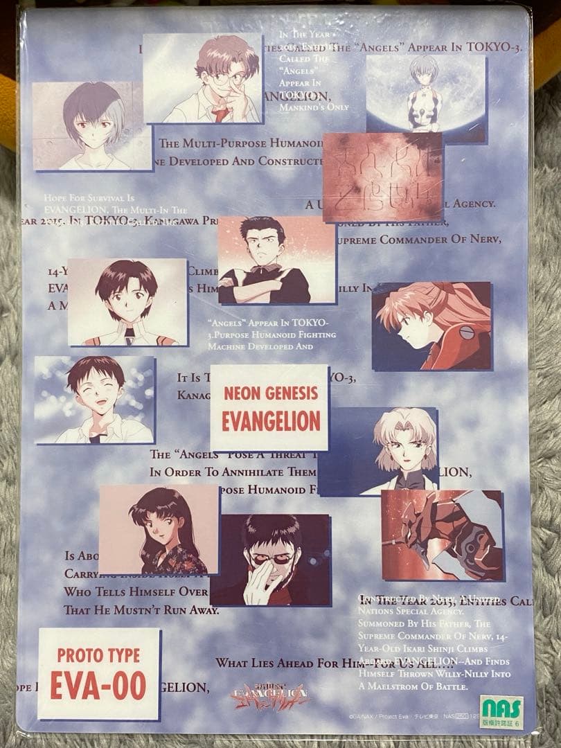 【貴重品】新世紀エヴァンゲリオン B5サイズ下敷き　10枚セット