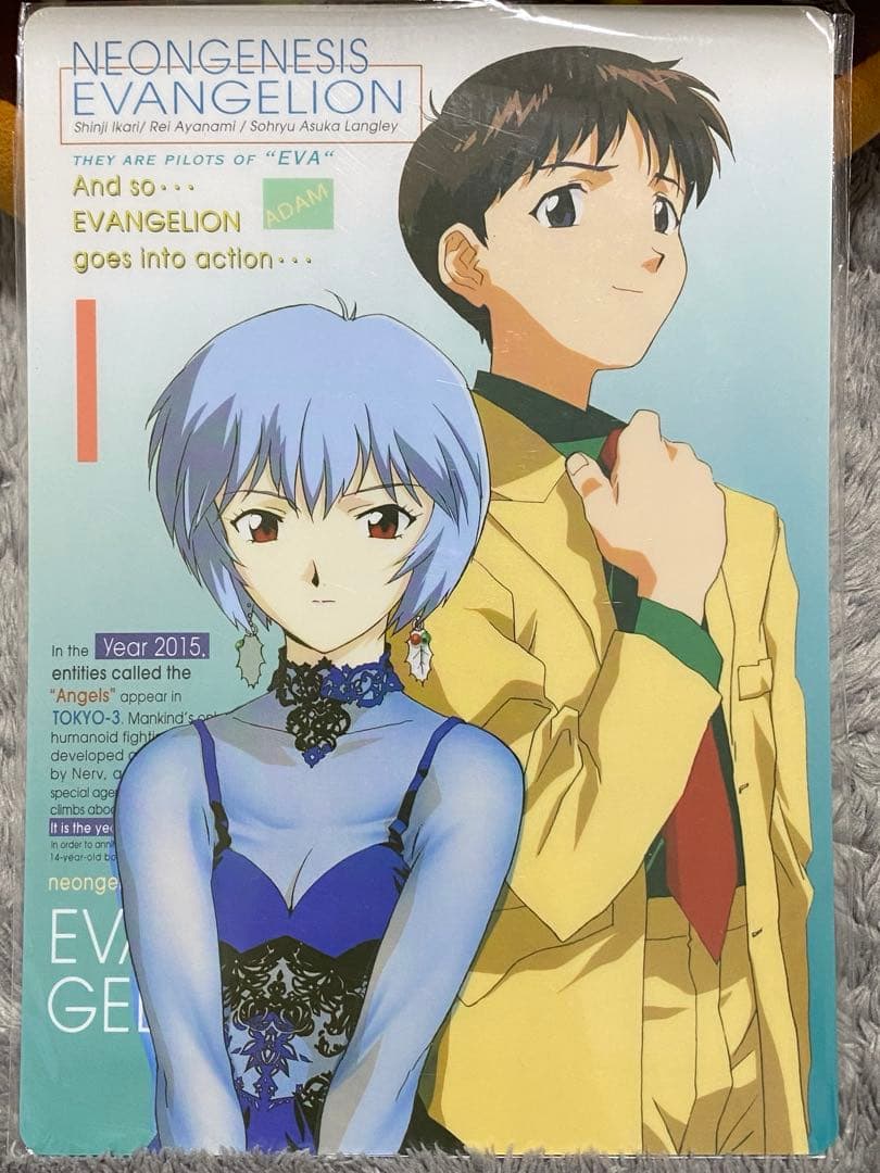 【貴重品】新世紀エヴァンゲリオン B5サイズ下敷き　10枚セット