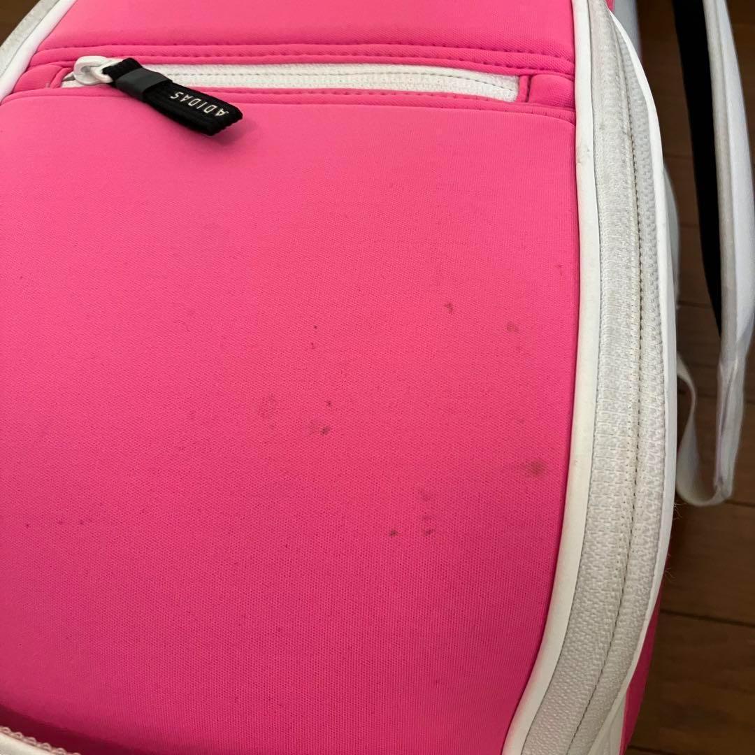 AB-118 アディダス キャディバッグ ピンク×ホワイト ※訳あり 送料無料