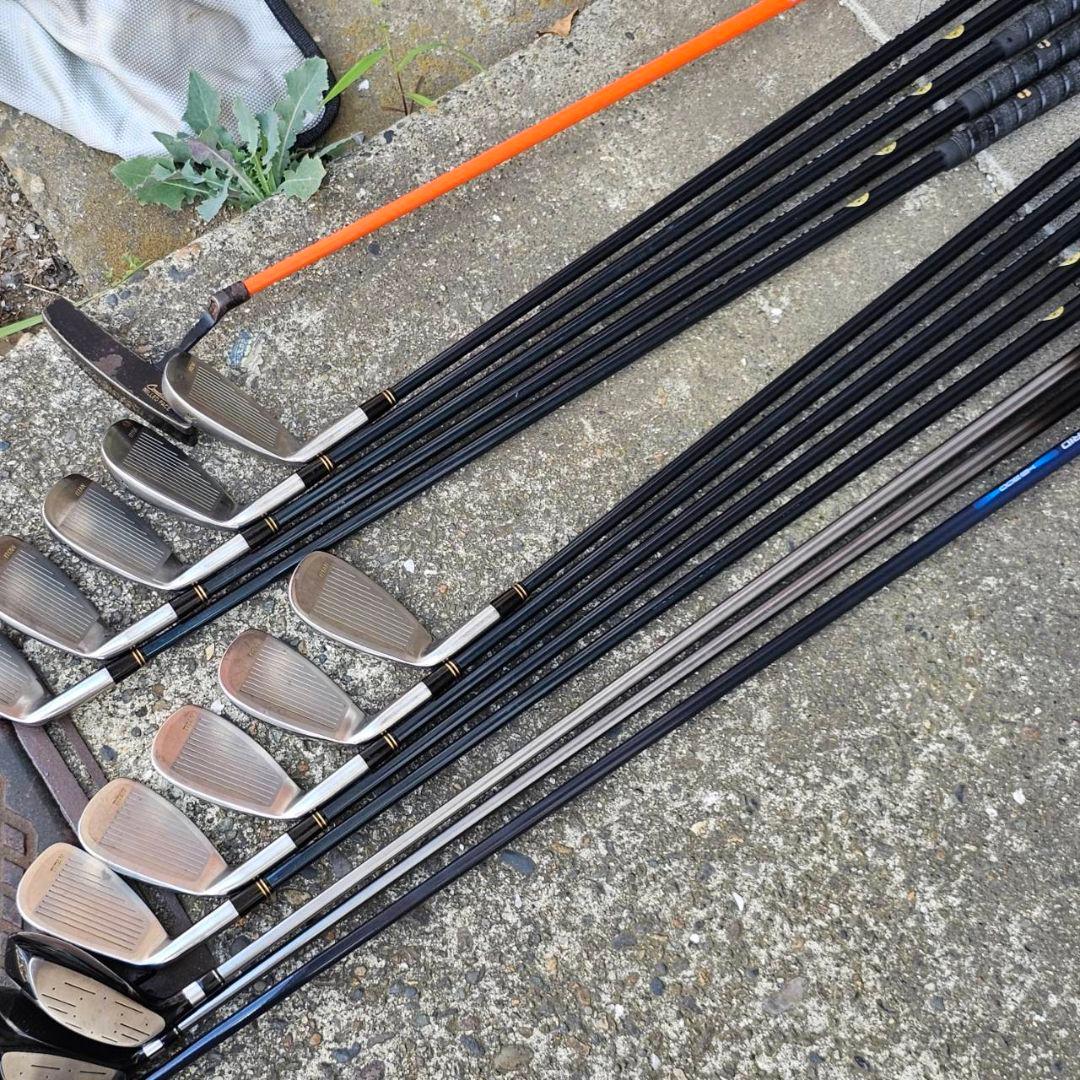 メンズ　右利き　ゴルフクラブセット　amc他　14本+キャディバッグ