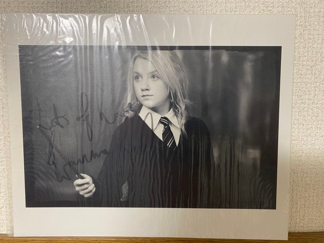 ハリーポッター　サイン入り　ルーナ・ラブグッド　ポートレート