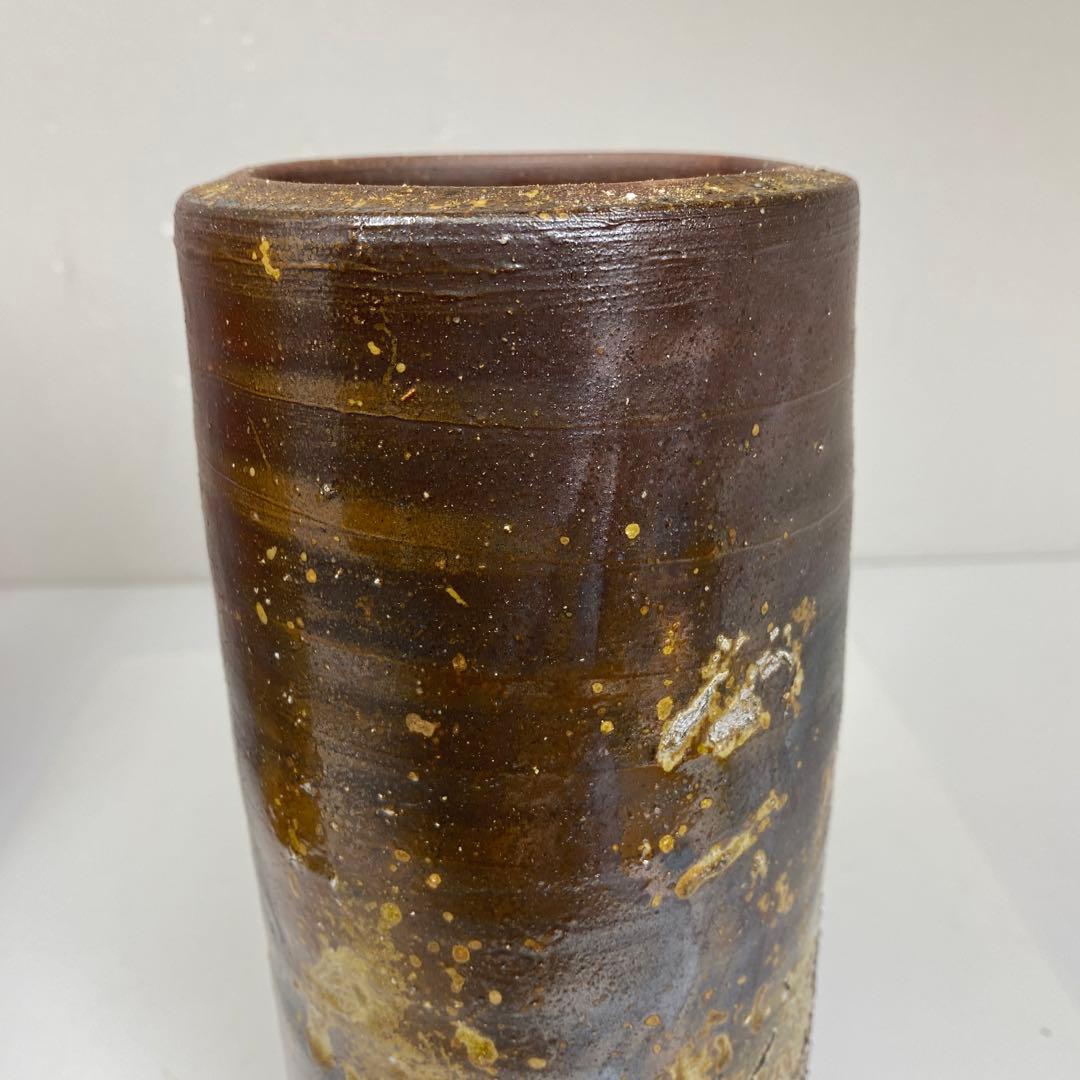 専用　出来良　藤原雄　花瓶　共箱　高さ約25㎝　東さ7-0520①