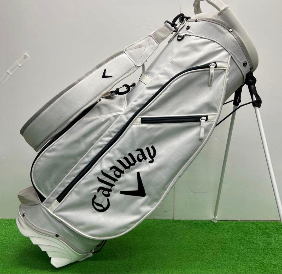 キャロウェイ Callaway キャディバッグ　8インチ　ホワイト　グリーン