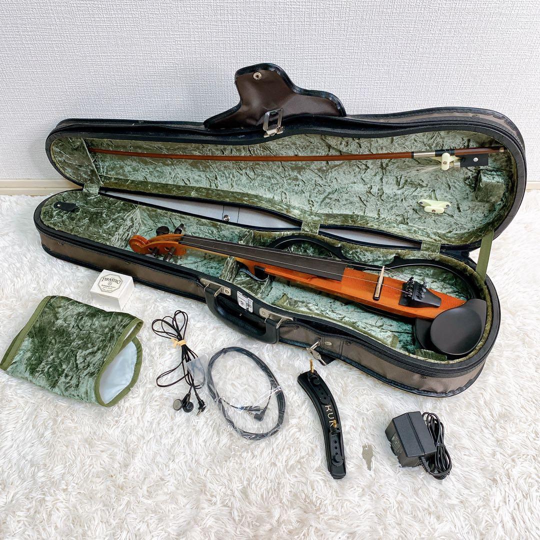 YAMAHA ヤマハ SV-100 サイレントバイオリン アダプタ等付属品多数