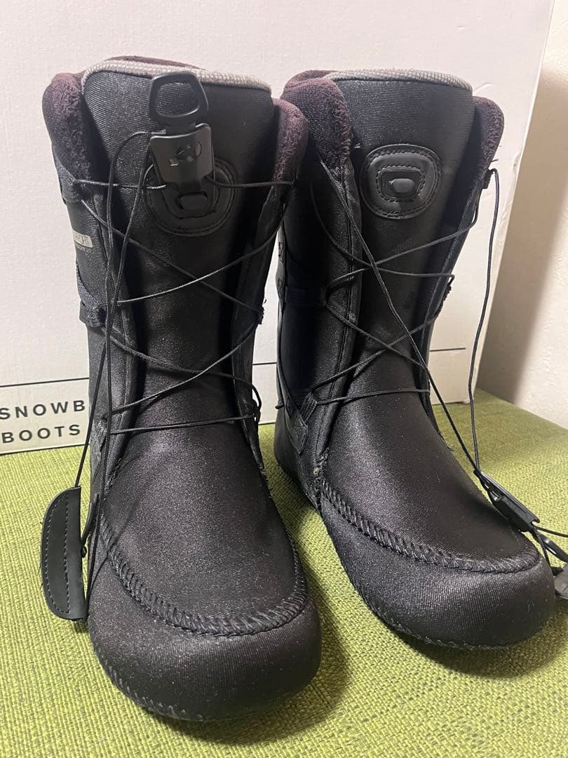 RIDE LASSO 26 スノーボードブーツ 黒 ワイヤー新品交換済 予備付き