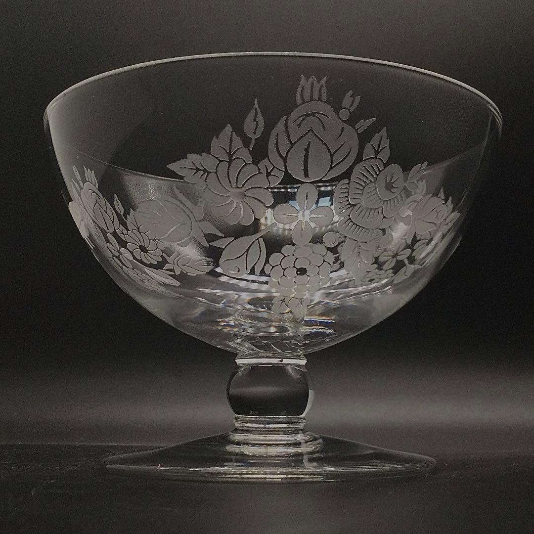 オールド バカラ ブーケ(BOUQUET) シャンパン クープ