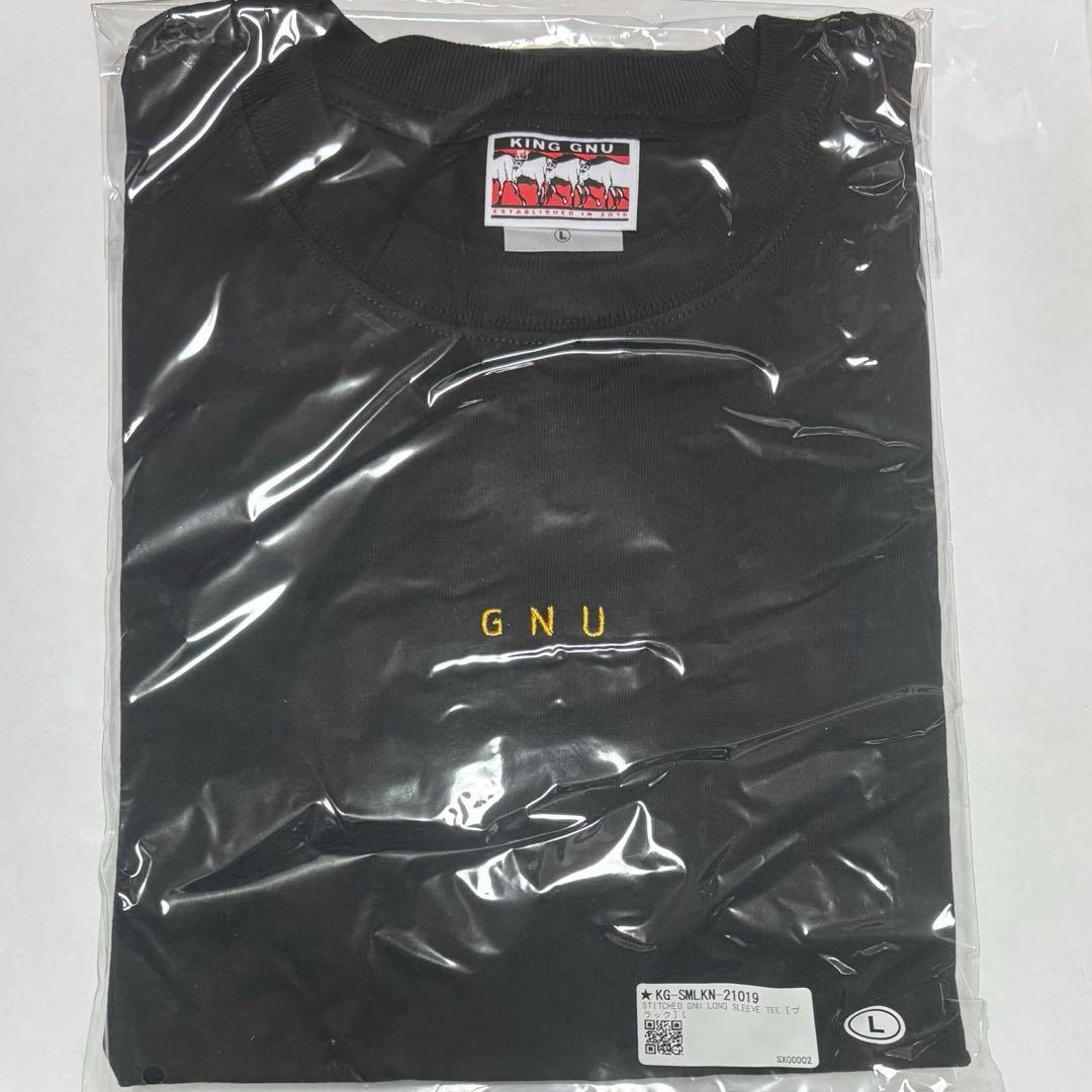King Gnu stitched gnu long sleeve tee 黒