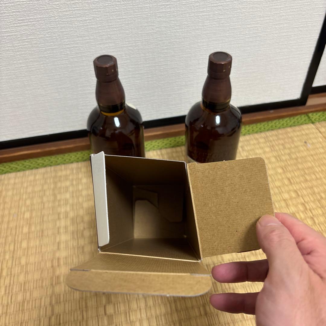 山崎 シングルモルトウイスキー 700ml2本 12年空箱1つ