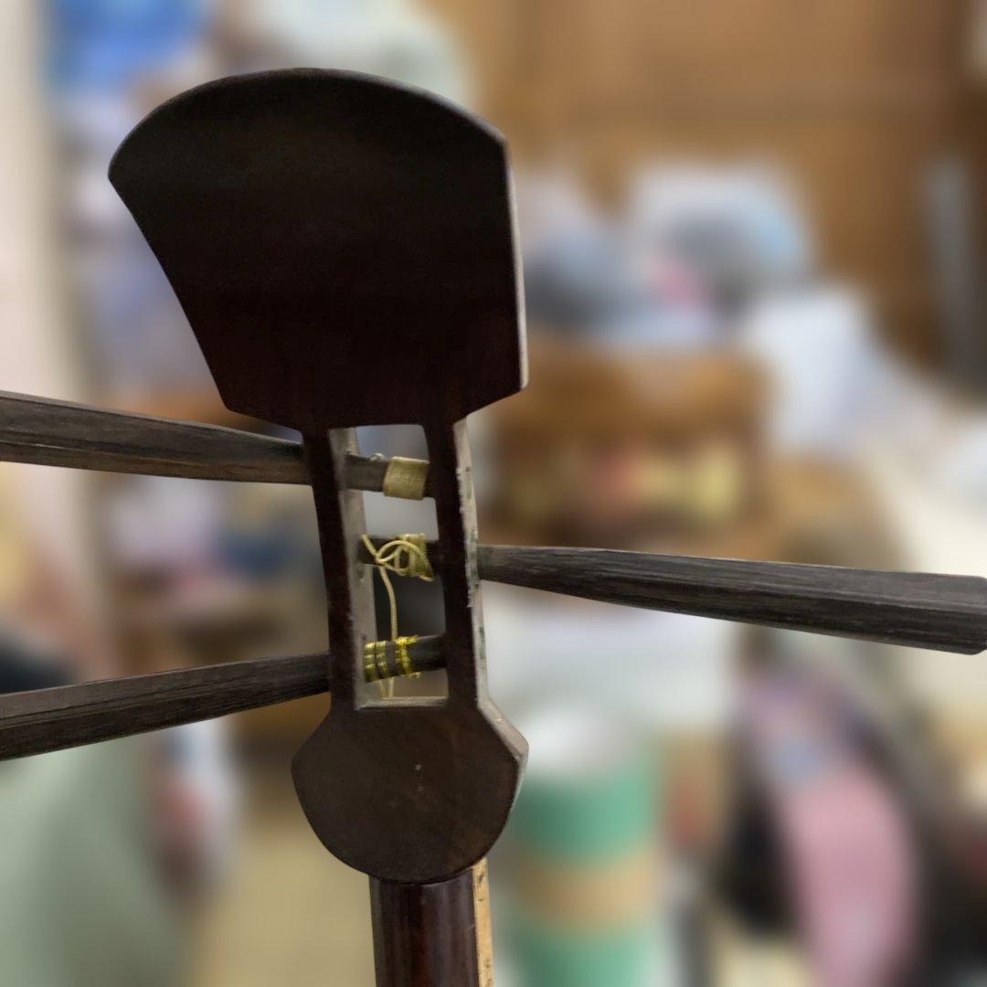 三味線本体 破れ、弦切れ有り 和楽器　ジャンク