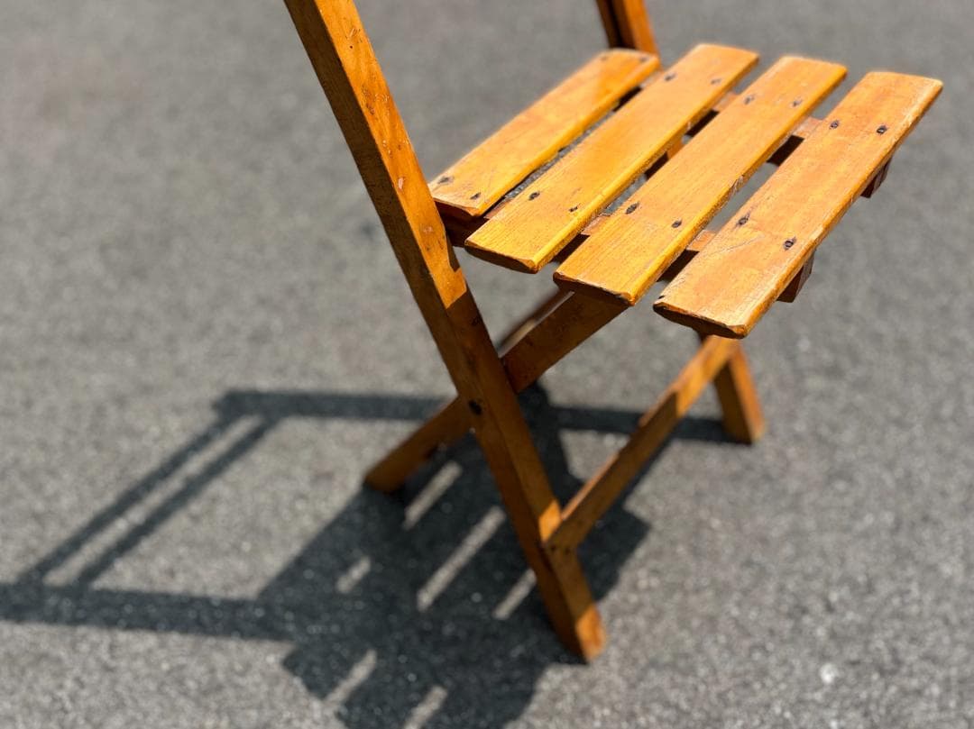 フランスヴィンテージ☆フォールディングチェア／ヴィンテージチェア／アウトドア